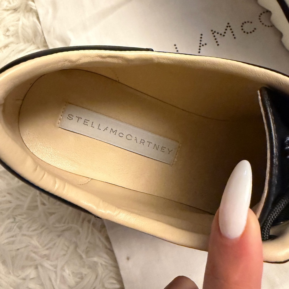 Stella McCartney Black and White Platform Shoes - Picture 7 of 13